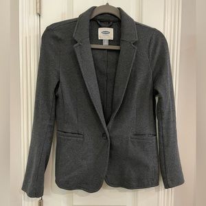 Old Navy Gray Blazer Jacket Soft Stretch Small Petite